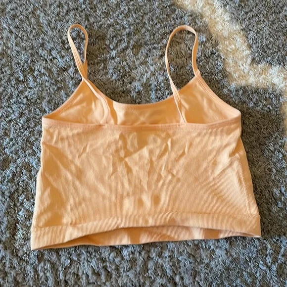 Orange Ribbed Tank - Picture 2 of 3